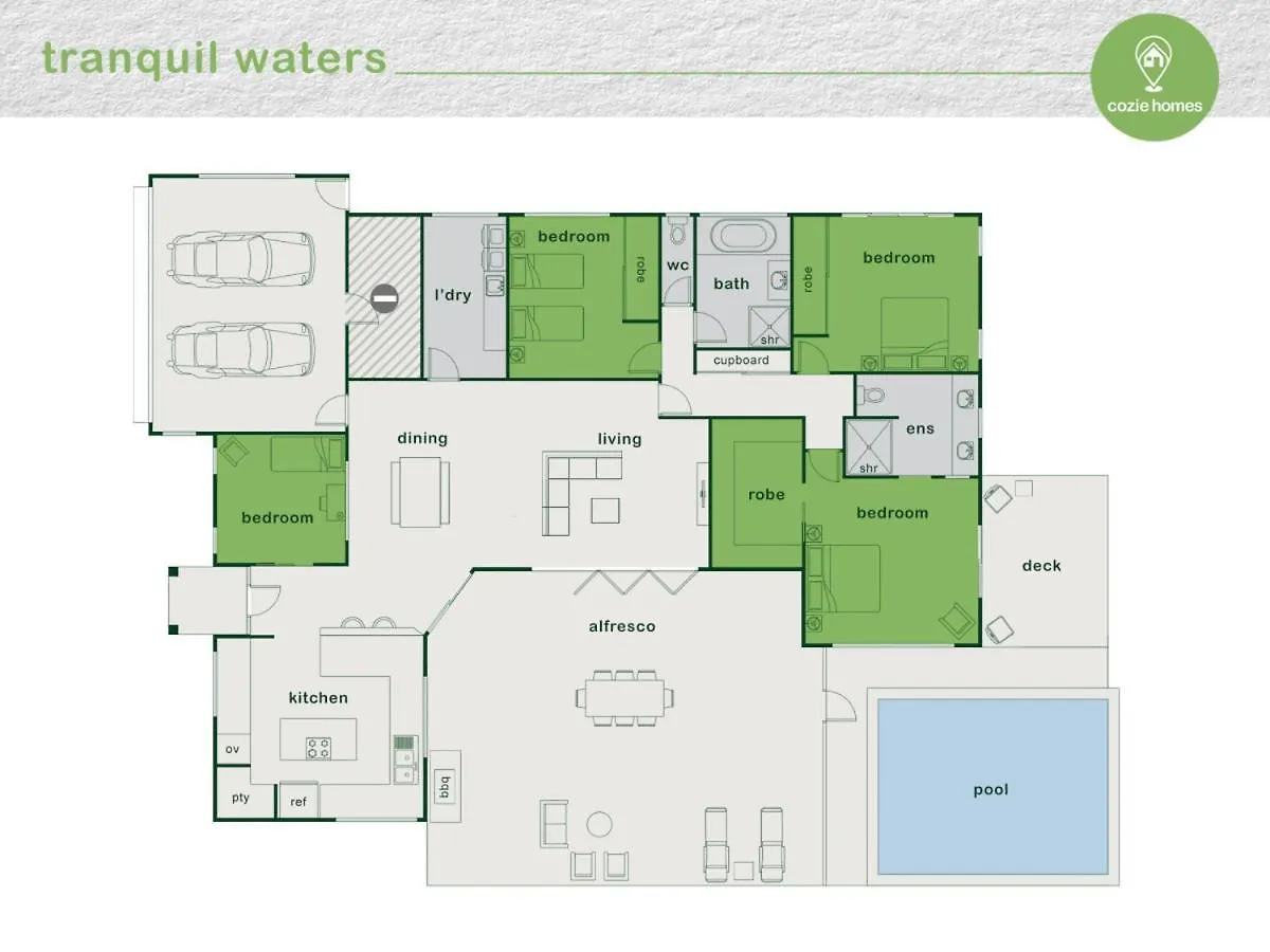 Holiday home Tranquil Waters Blue Lagoon Retreat Trinity Beach Australia